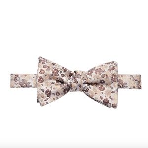 Calvin Klein Rose Gold Floral Bow Tie